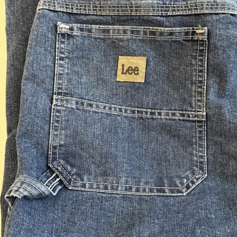 Lee Loose Fit Carpenter Jeans Mens 40x34 (38x34) Blue Cargo Utility Workwear - Picture 4 of 10